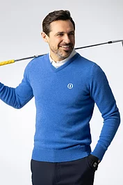 glenmuir The Open Mens V Neck Lambswool Midweight Golf Sweater glenmuir The Open Mens V Neck Lambswool Midweight Golf Sweater