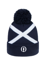 glenmuir The Open Unisex Thermal Lined Saltire Golf Bobble Beanie Hat glenmuir The Open Unisex Thermal Lined Saltire Golf Bobble Beanie Hat