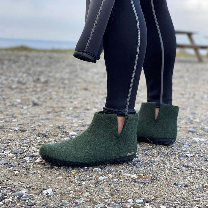 Glerups Dk Boot With Natural Rubber Sole - Black - Forest