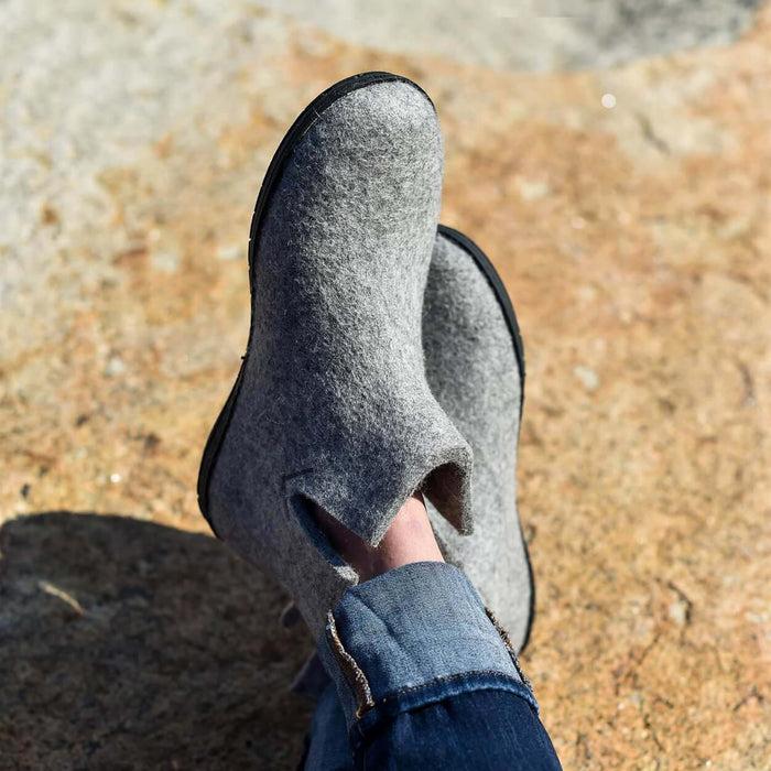 Glerups Dk Boot With Natural Rubber Sole - Black - Grey
