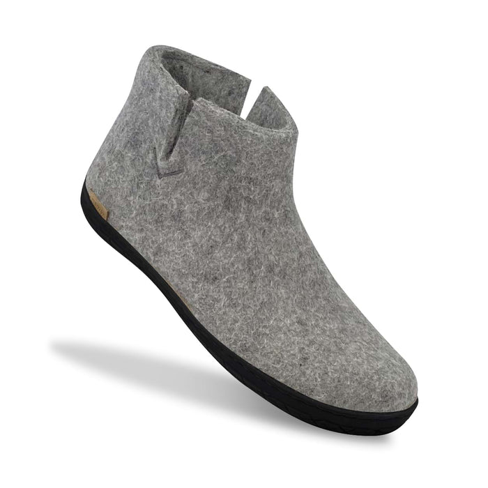 Glerups Dk Boot With Natural Rubber Sole - Black - Grey