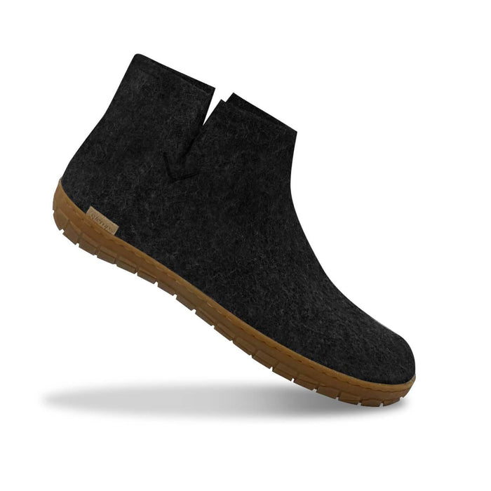 Glerups Dk Boot With Natural Rubber Sole - Honey - Charcoal