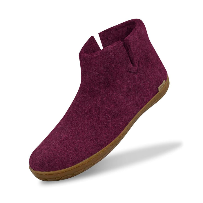 Glerups Dk Boot With Natural Rubber Sole - Honey - Cranberry