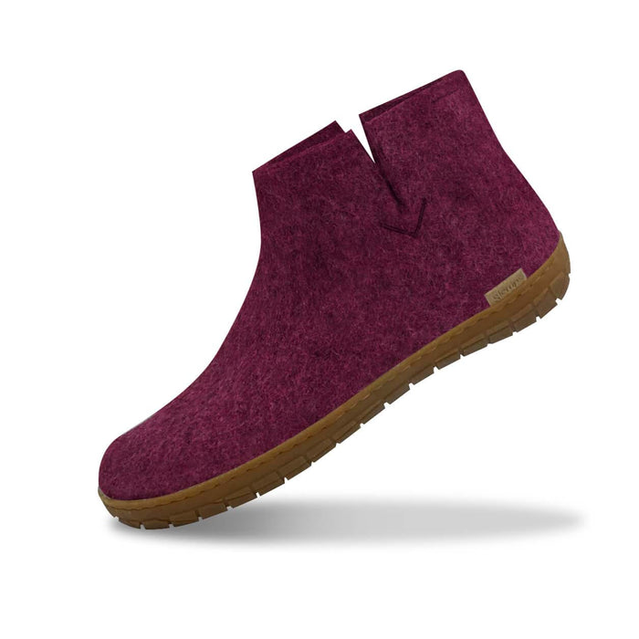 glerups dk Boot with natural rubber sole - honey - Cranberry