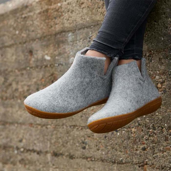 Glerups Dk Boot With Natural Rubber Sole - Honey - Grey