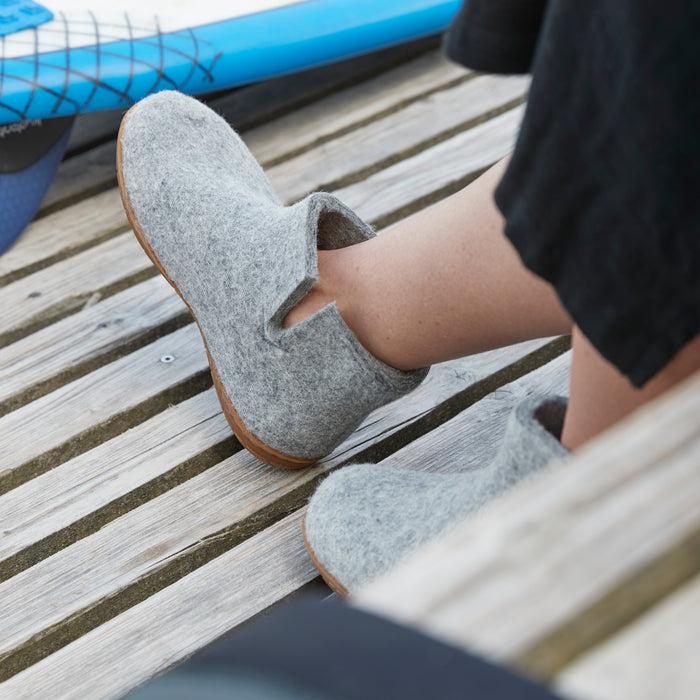 Glerups Dk Boot With Natural Rubber Sole - Honey - Grey
