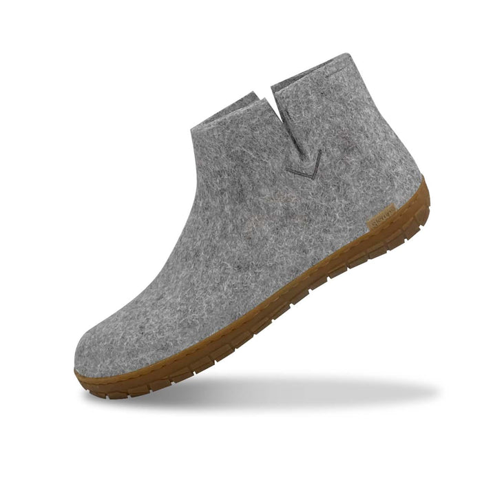 glerups dk Boot with natural rubber sole - honey - Grey