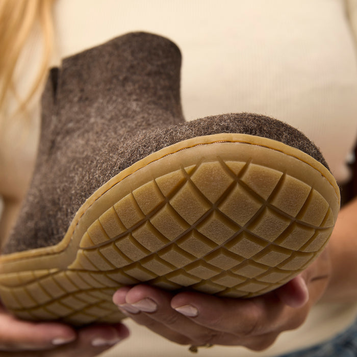 Glerups Dk Boot With Natural Rubber Sole - Honey - Nature Brown