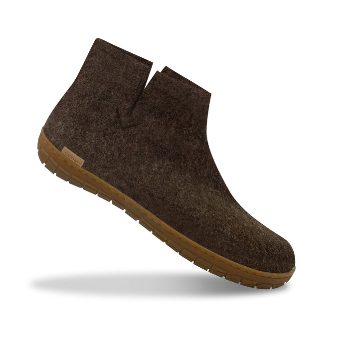 Glerups Dk Boot With Natural Rubber Sole - Honey - Nature Brown