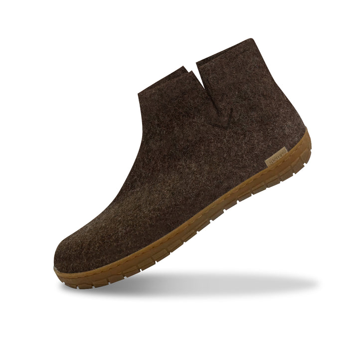 glerups dk Boot with natural rubber sole - honey - Nature brown