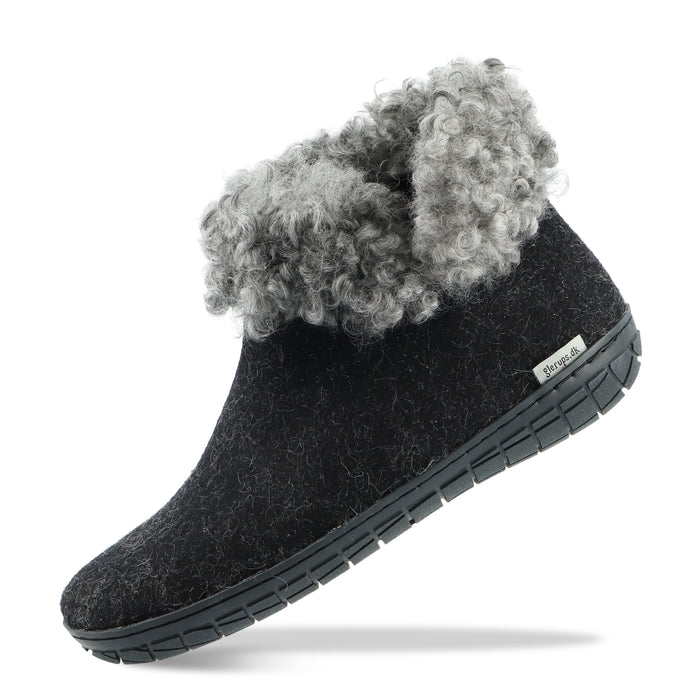glerups dk Boot with wool shaft - Limited edition - Charcoal