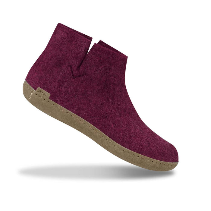 Glerups Dk Boot With Leather Sole - Cranberry