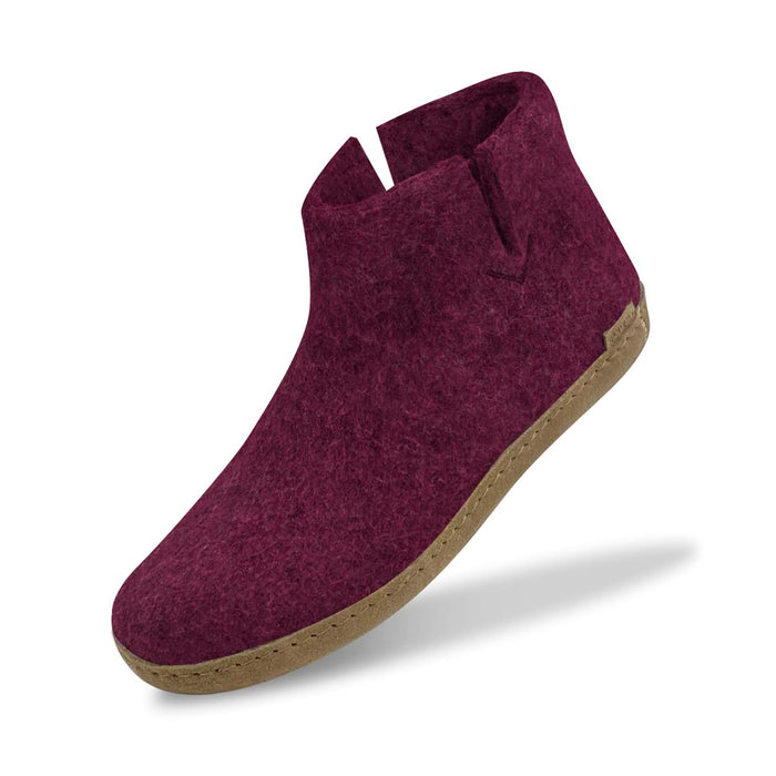 Glerups Dk Boot With Leather Sole - Cranberry