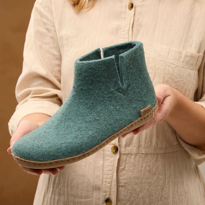 Glerups Dk Boot With Leather Sole - North Sea