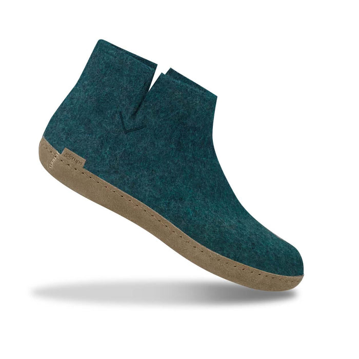 Glerups Dk Boot With Leather Sole - Petrol