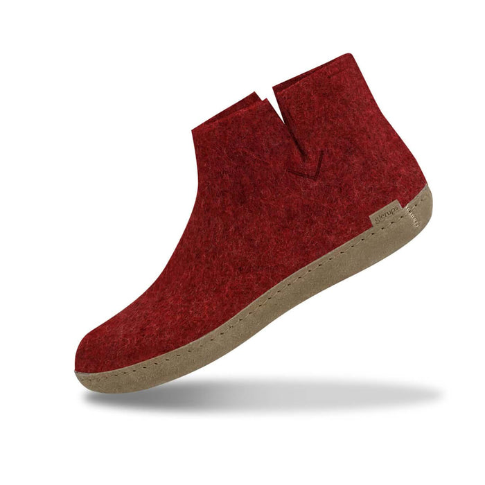 glerups dk Boot with leather sole - Red