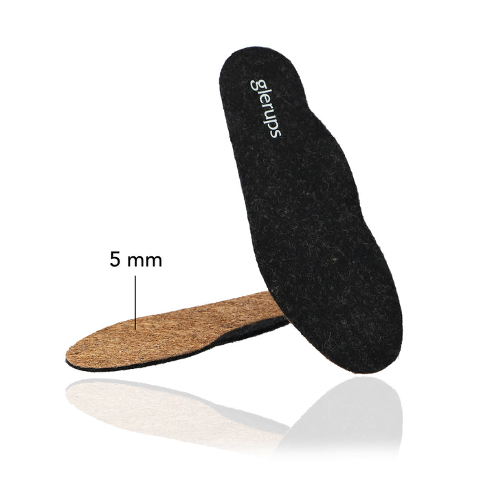 glerups dk Innersole 5mm Arch Relax - Charcoal