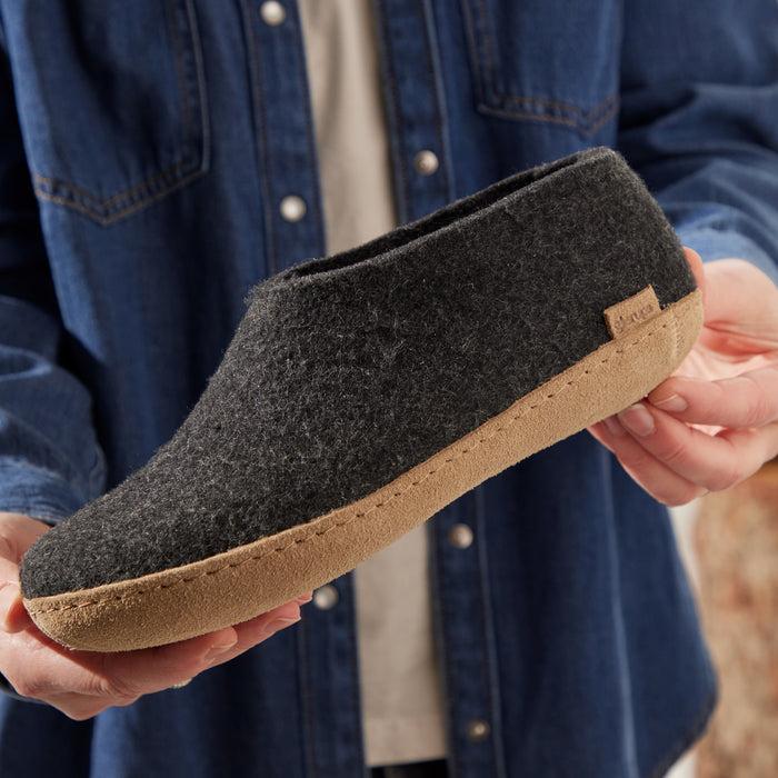 Glerups Dk Shoe With Leather Sole - Charcoal