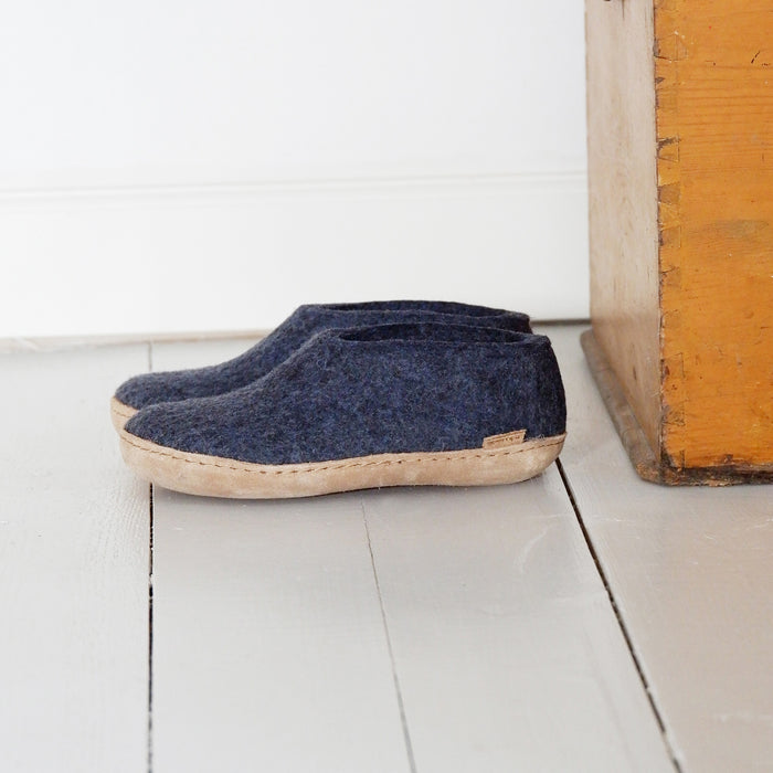 Glerups Dk Shoe With Leather Sole - Denim