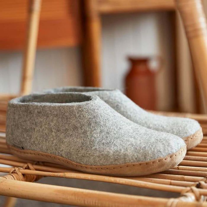 Glerups Dk Shoe With Leather Sole - Grey