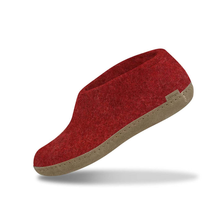 glerups dk Shoe with leather sole - Red