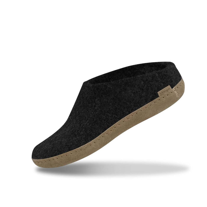 glerups dk Slip-on with leather sole - Charcoal