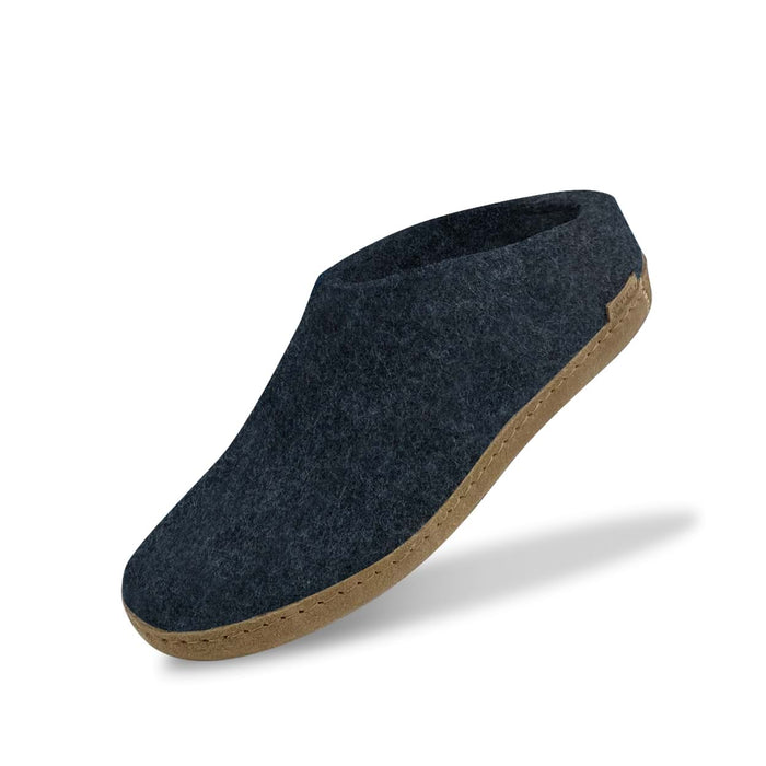 Glerups Dk Slip-on With Leather Sole - Denim