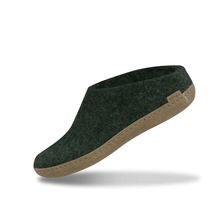 glerups dk Slip-on with leather sole - Forest