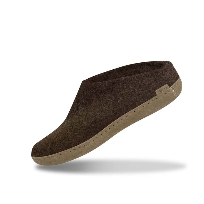 glerups dk Slip-on with leather sole - Nature brown