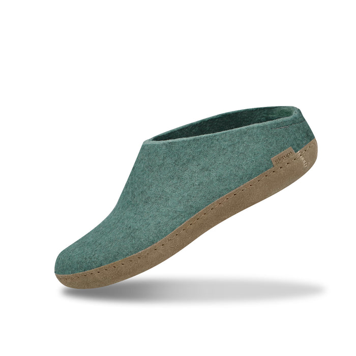 glerups dk Slip-on with leather sole - North Sea