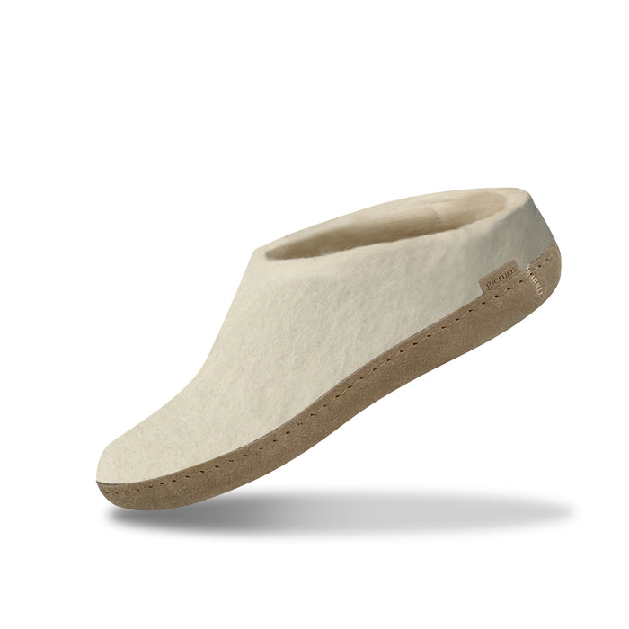 glerups dk Slip-on with leather sole - Off white
