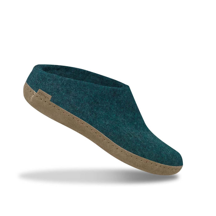 Glerups Dk Slip-on With Leather Sole - Petrol