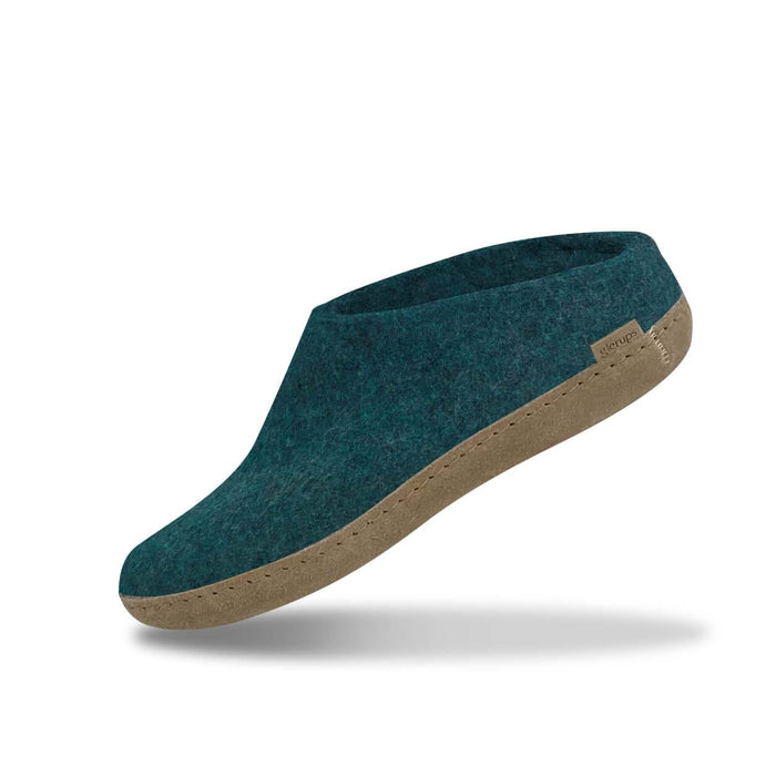 glerups dk Slip-on with leather sole - Petrol