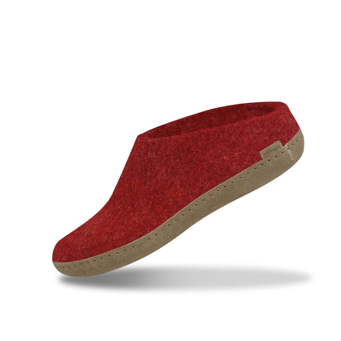 glerups dk Slip-on with leather sole - Red