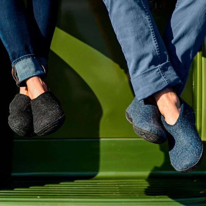 Glerups Dk Shoe With Natural Rubber Sole - Black - Charcoal