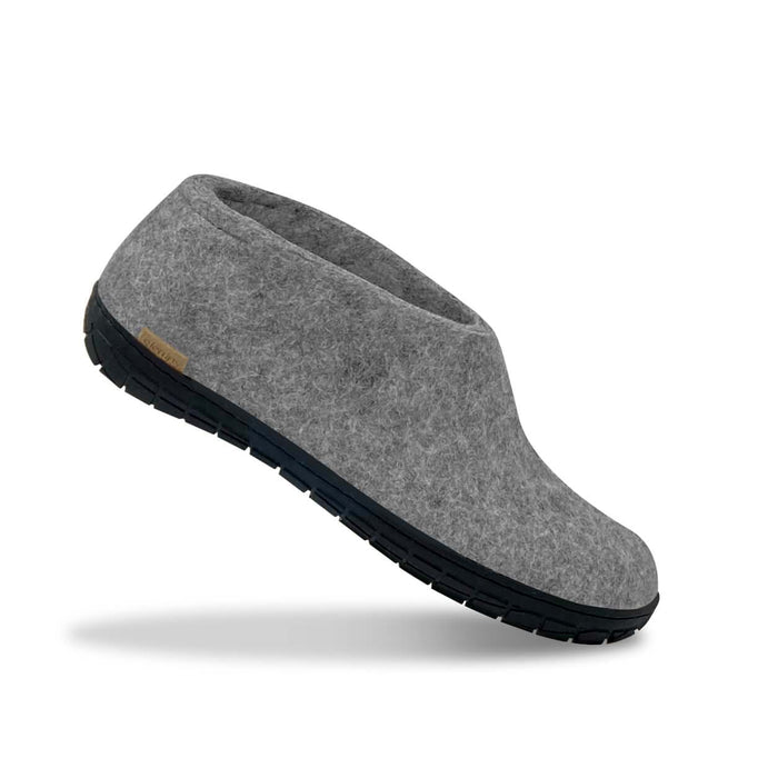 Glerups Dk Shoe With Natural Rubber Sole - Black - Grey