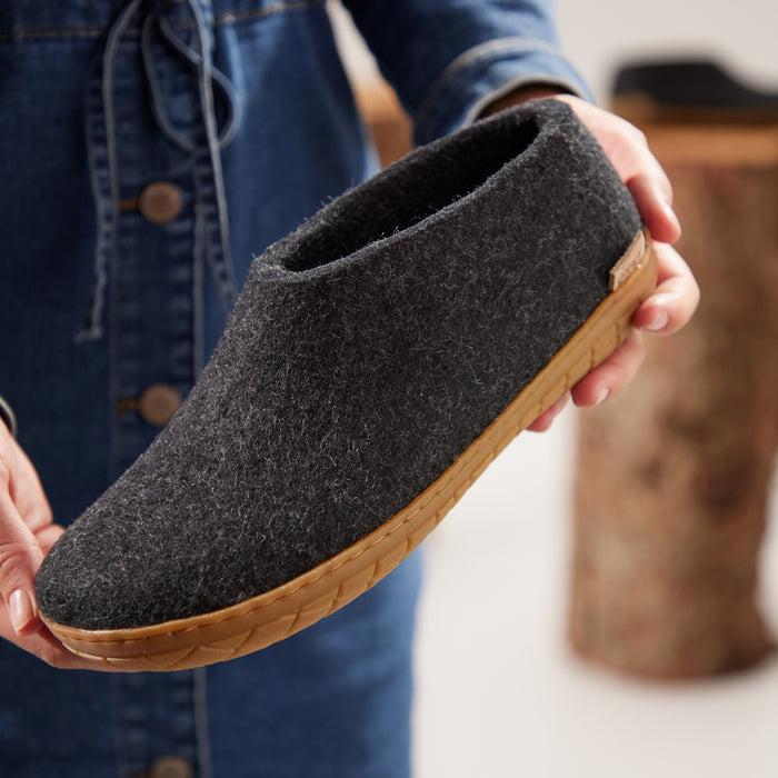 Glerups Dk Shoe With Natural Rubber Sole - Honey - Charcoal