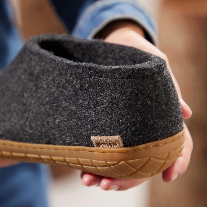 Glerups Dk Shoe With Natural Rubber Sole - Honey - Charcoal