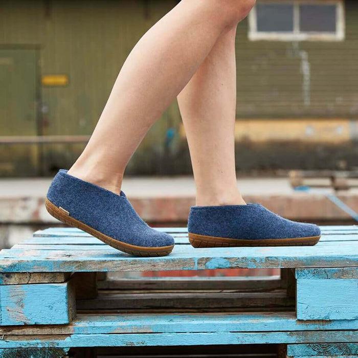 Glerups Dk Shoe With Natural Rubber Sole - Honey - Denim