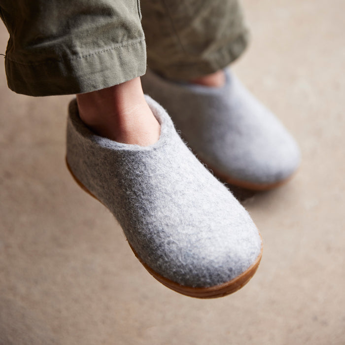 Glerups Dk Shoe With Natural Rubber Sole - Honey - Grey