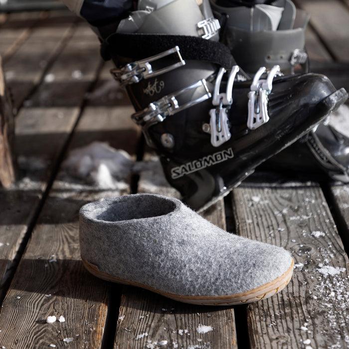 Glerups Dk Shoe With Natural Rubber Sole - Honey - Grey