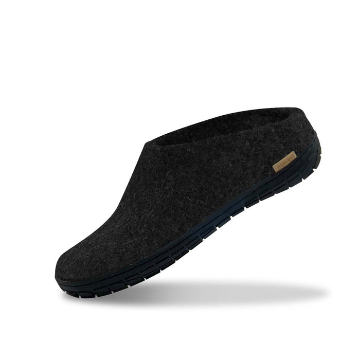 glerups dk Slip-on with natural rubber sole - black - Charcoal