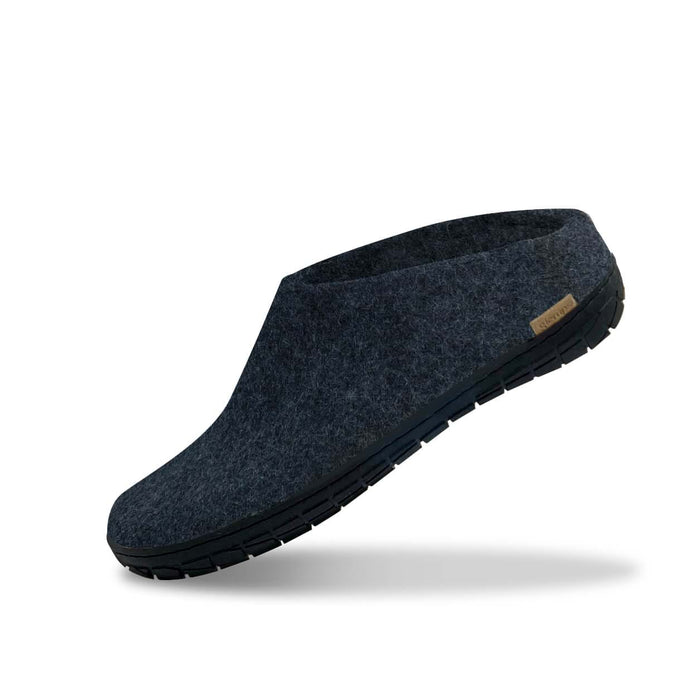 glerups dk Slip-on with natural rubber sole - black - Denim