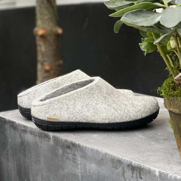 Glerups Dk Slip-on With Natural Rubber Sole - Black - Grey