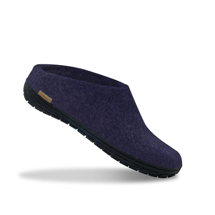 Glerups Dk Slip-on With Natural Rubber Sole - Black - Purple