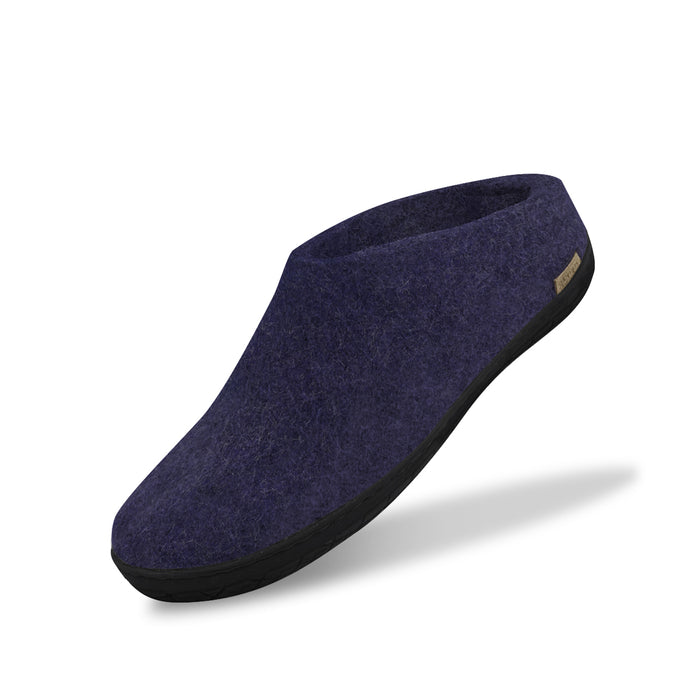 Glerups Dk Slip-on With Natural Rubber Sole - Black - Purple