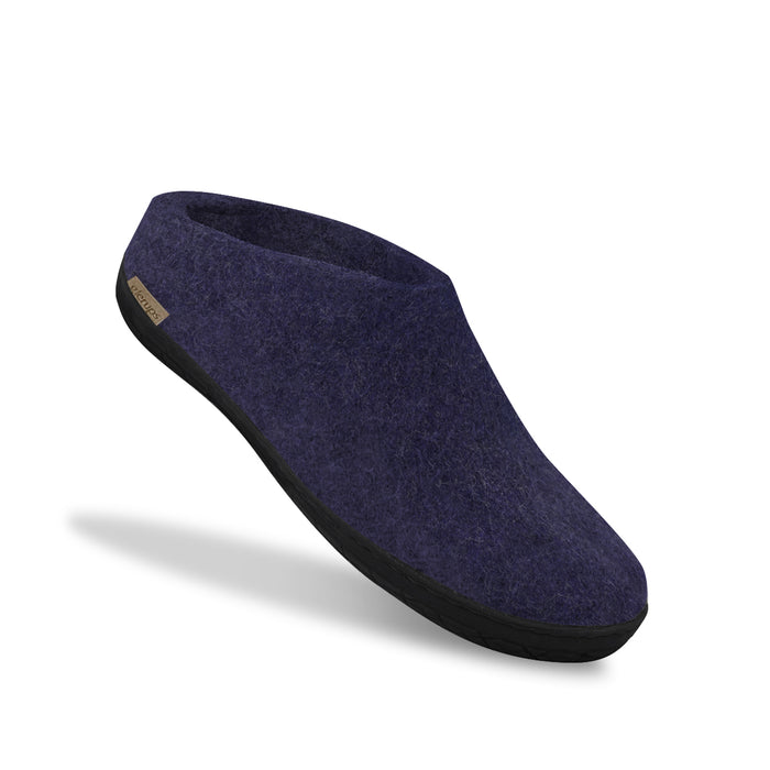 Glerups Dk Slip-on With Natural Rubber Sole - Black - Purple