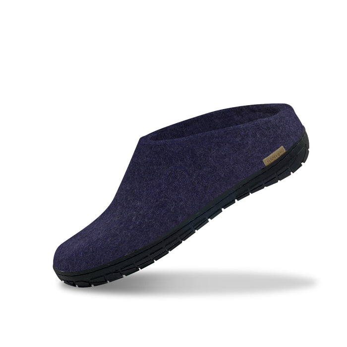 glerups dk Slip-on with natural rubber sole - black - Purple