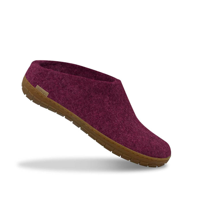 Glerups Dk Slip-on With Natural Rubber Sole - Honey - Cranberry