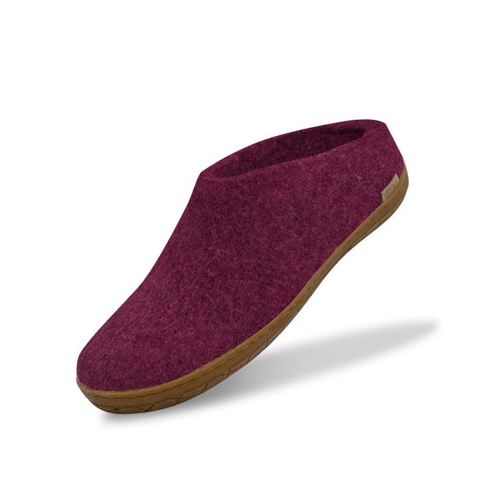 Glerups Dk Slip-on With Natural Rubber Sole - Honey - Cranberry